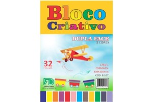 BLOCO CRIATIVO 8 CORES 32 FLS 120G FD