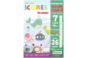 PAPEL ECO CORES TEXTURA VISUAL 3 NOVAPRINT