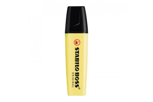 MARCA TEXTO STABILO BOSS AMARELO PASTEL