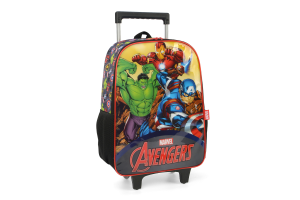 MOCHILA LUXCEL COM RODAS AVENGERS PRETA UN