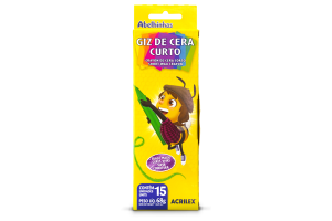 GIZ DE CERA CURTO ACRILEX COM 15 CORES