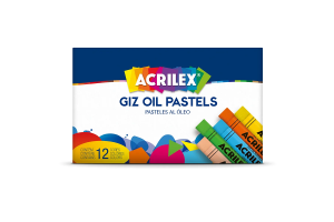 GIZ OIL PASTEL ACRILEX 12 CORES